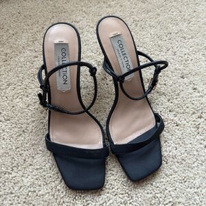 Charles & Keith Collection Heeled Sandals – Black, Size 38